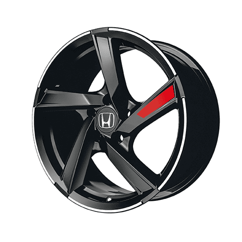 Honda 18" Black Wheel Decal (Civic)  08W18-TBA-XXX